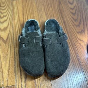 Birkenstock Suede Slip-On Clogs
